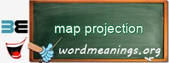 WordMeaning blackboard for map projection